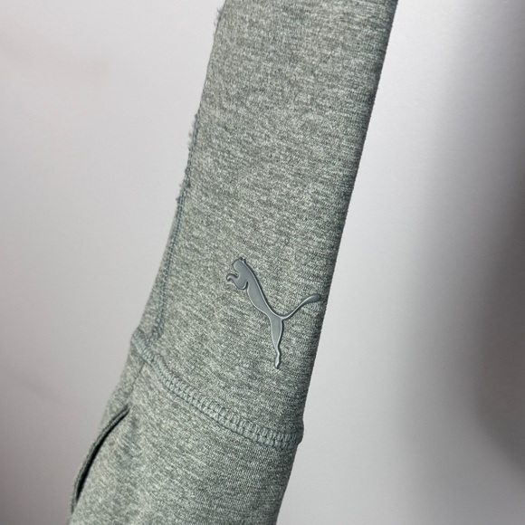 Puma Athletic Athleisure Casual Gray Quarter-Zip Small Pullover - Picture 9 of 10